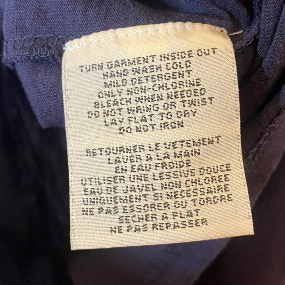 Ralph Lauren Denim & Supply Gold Embroidered Navy Sleeveless Top - Women's M - Picture 5 of 7